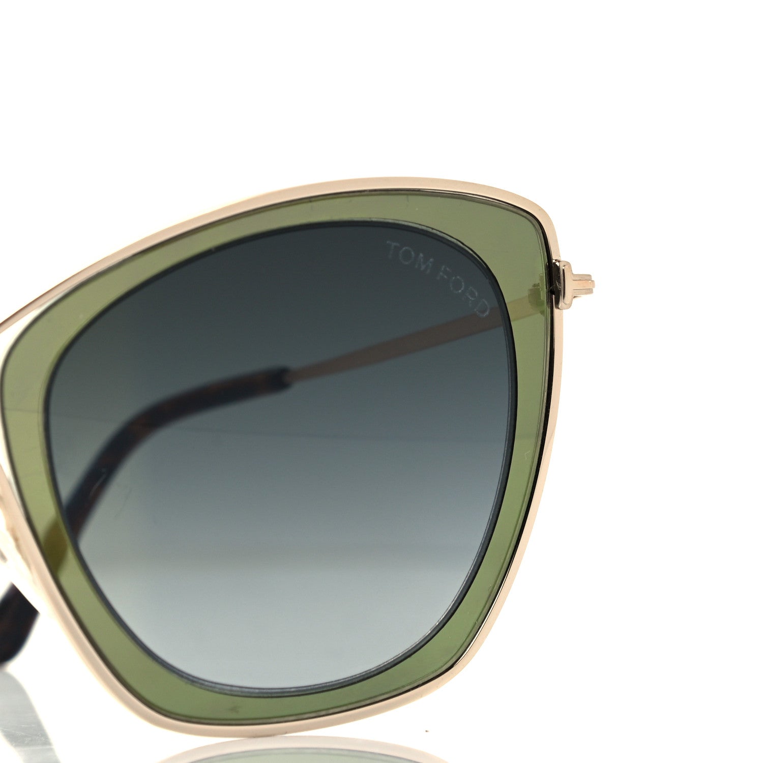 Tom Ford India TF605 Sunglasses Green 7 of 10