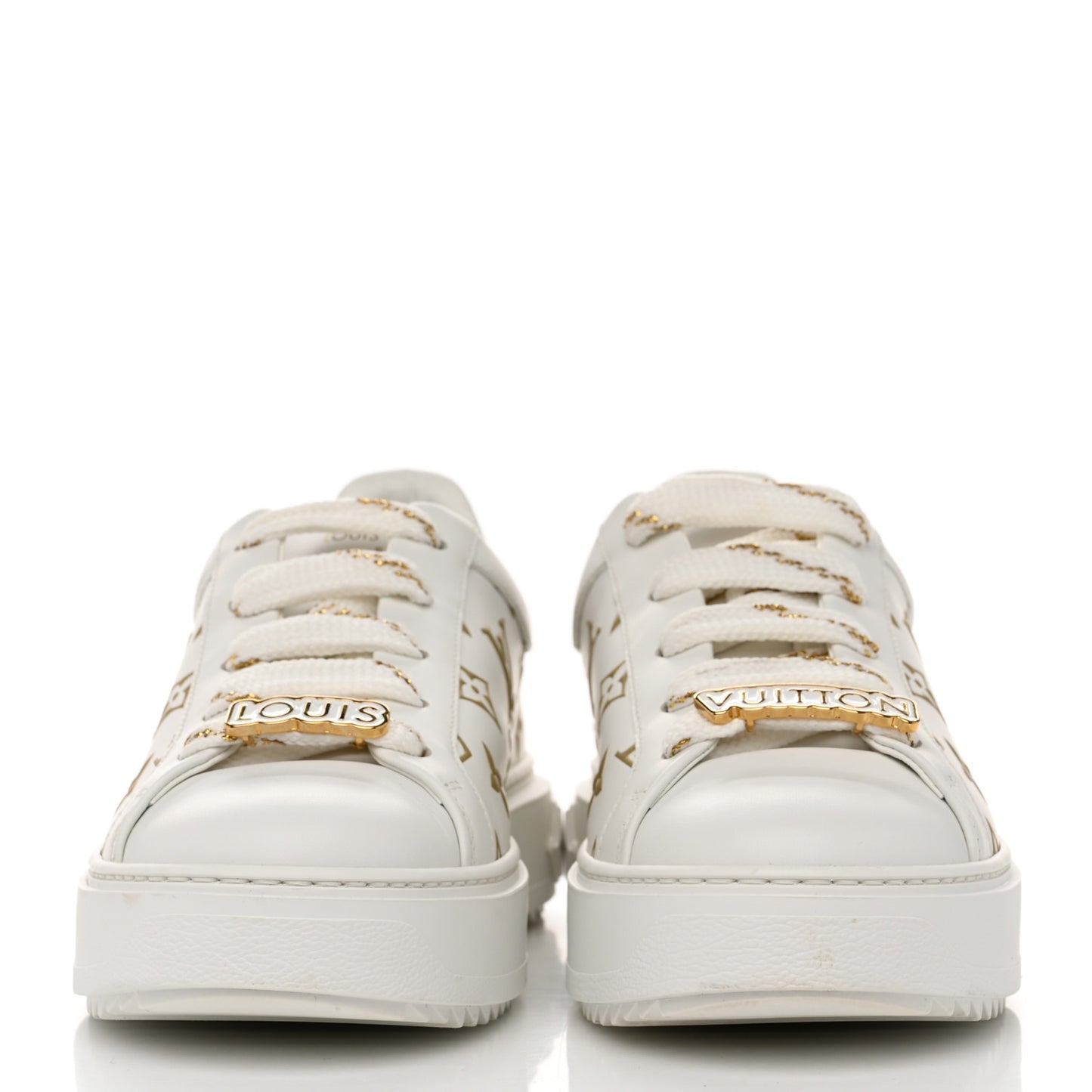 Monogram Time Out Sneakers 38 Gold