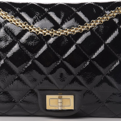 Chanel Distressed Patent Quilted 2.55 Reissue 227 Flap Black 12 of 12