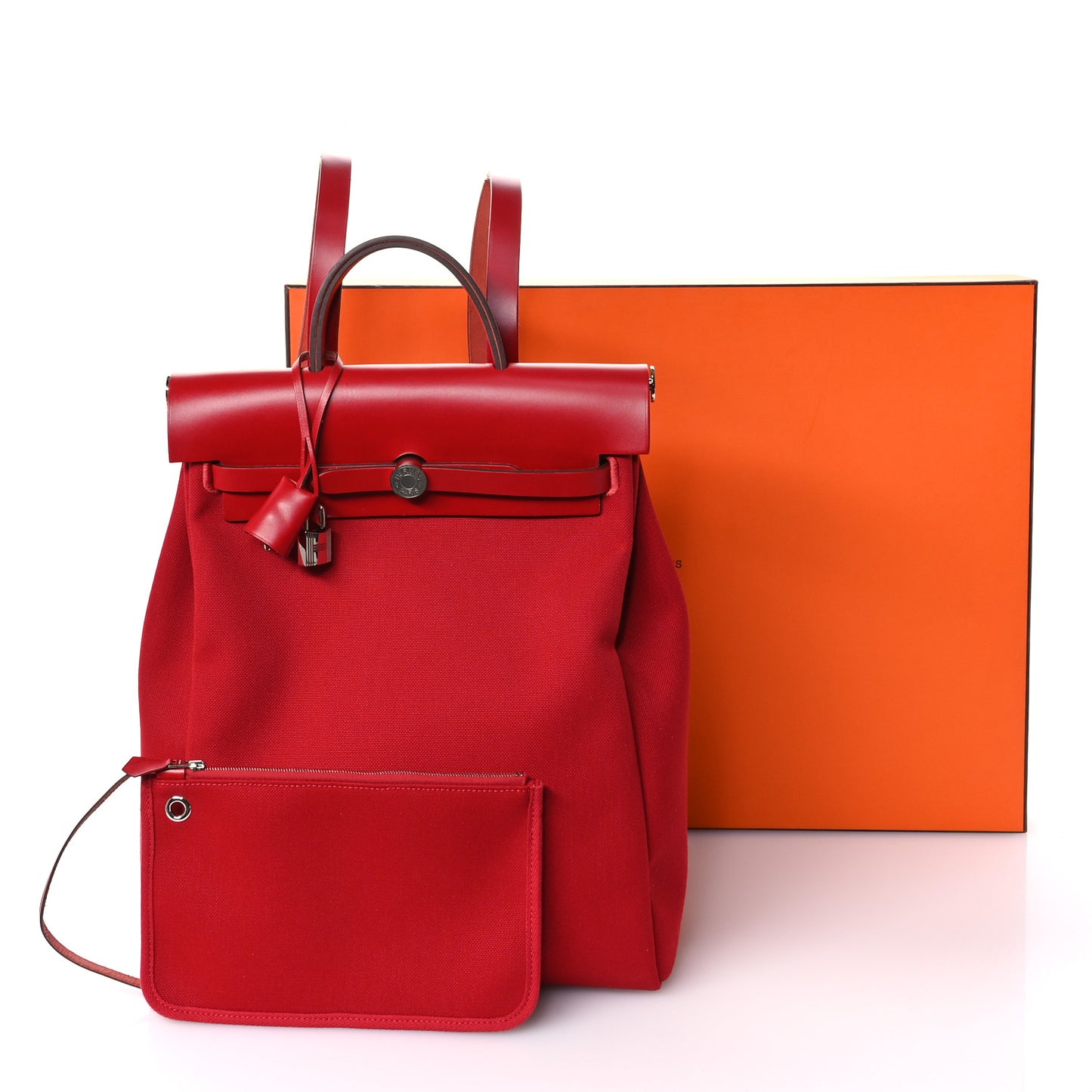 Military Toile Vache Hunter Herbag a Dos Zip Retourne Backpack Rouge Piment
