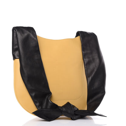 Celine Calfskin Large Ribbon Shoulder Bag Yellow 3 of 8