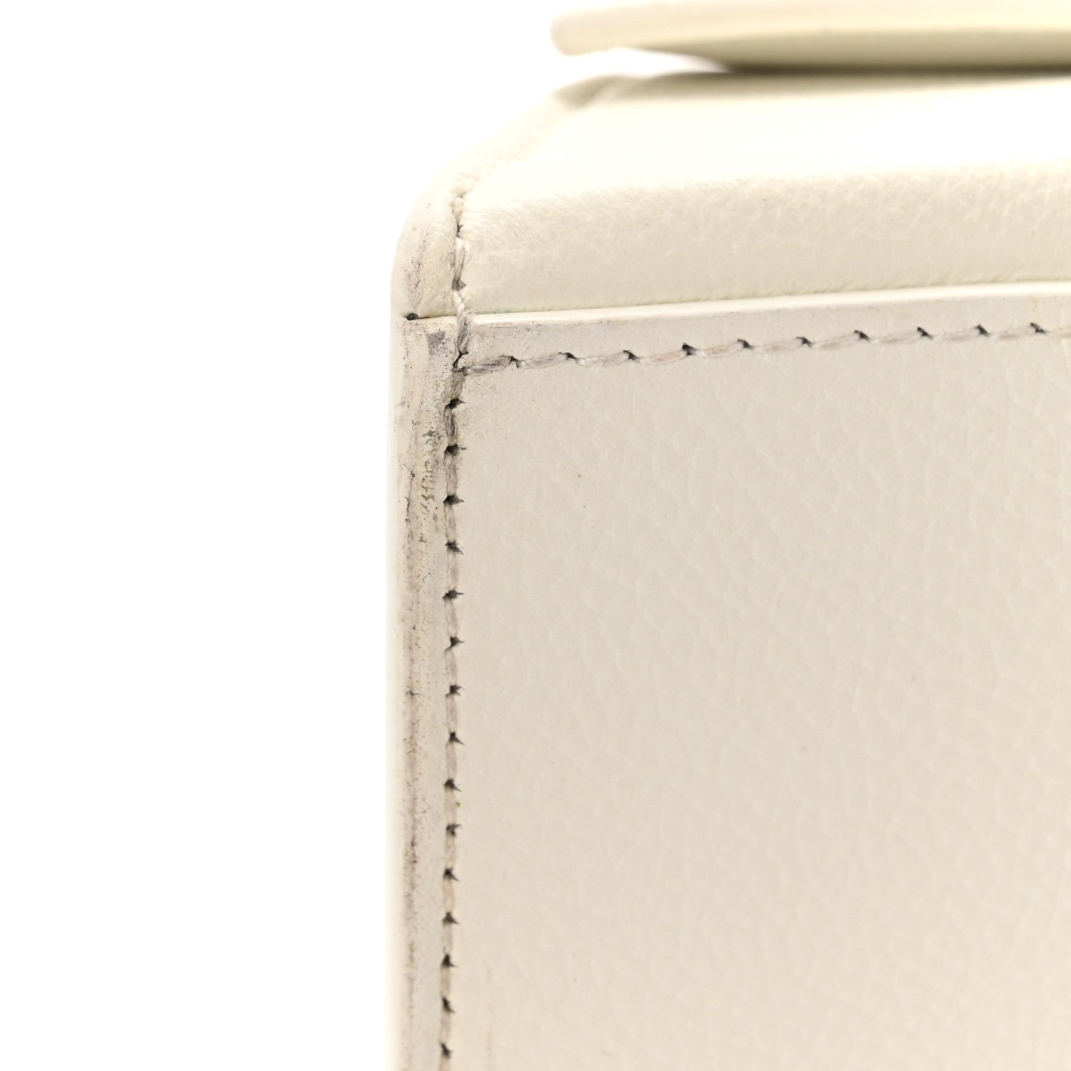 Balenciaga Grained Calfskin Small Hourglass Top Handle Bag White 11 of 16