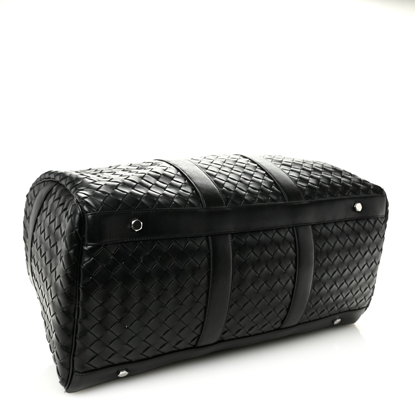Nappa Intrecciato Duffle Bag Black