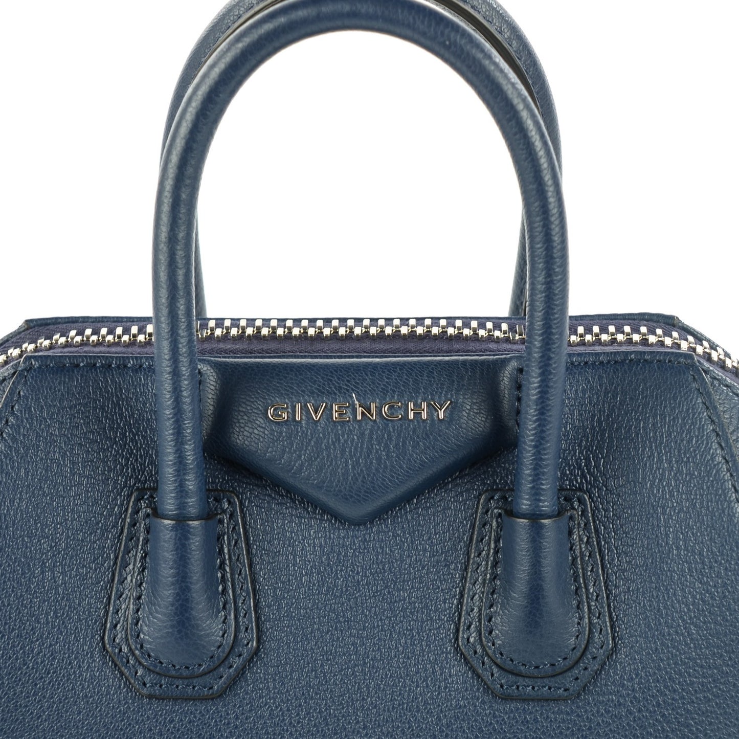 Sugar Goatskin Mini Antigona Navy