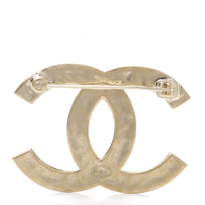 Chanel Metal CC Diamond Quilted Brooch Light Gold 4 of 5