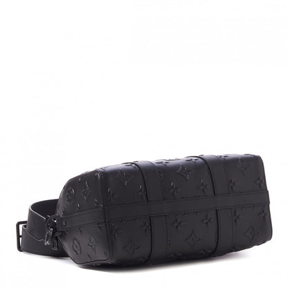 Louis Vuitton Monogram Seal City Keepall Black 3 of 7