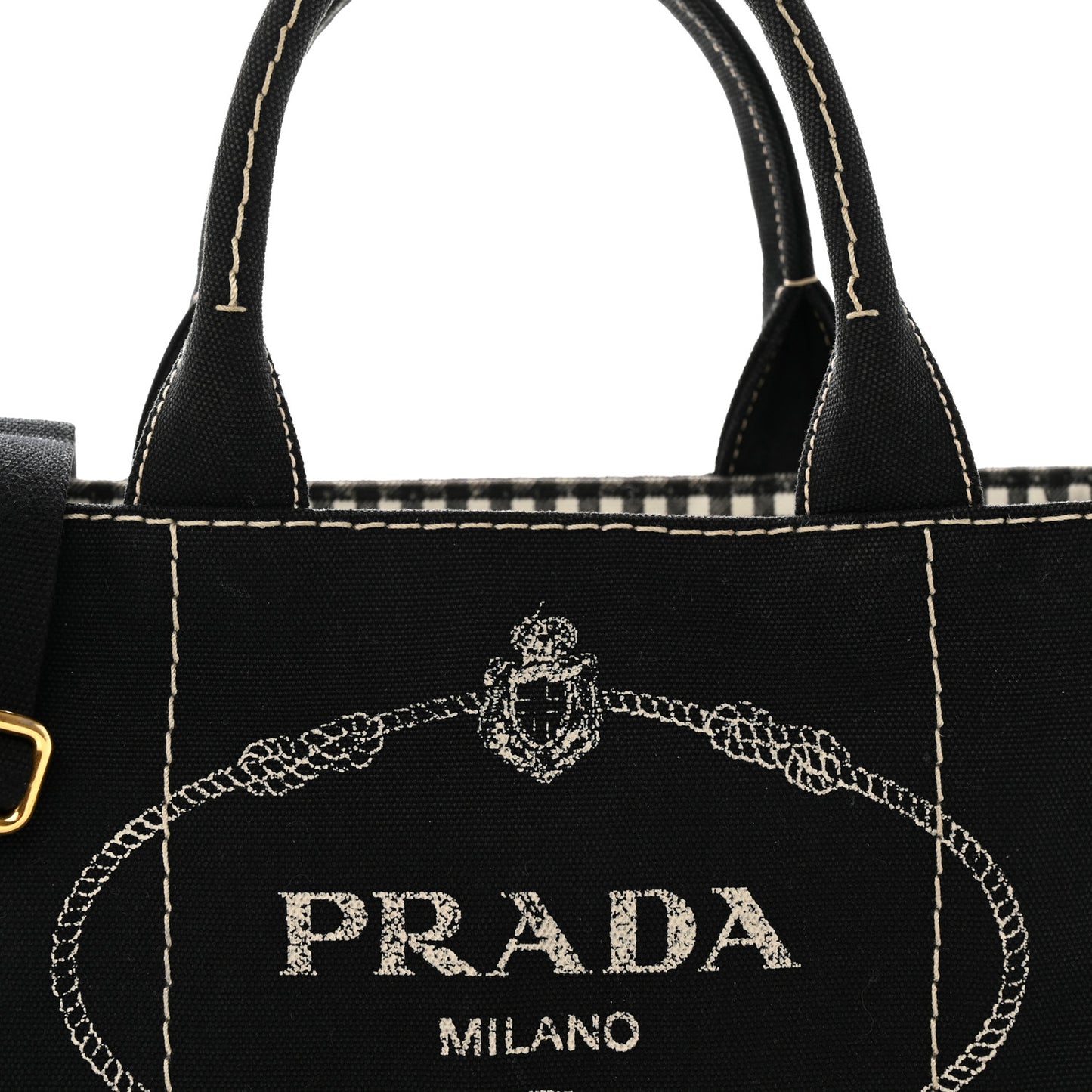 Canapa Small Logo Tote Black Talco
