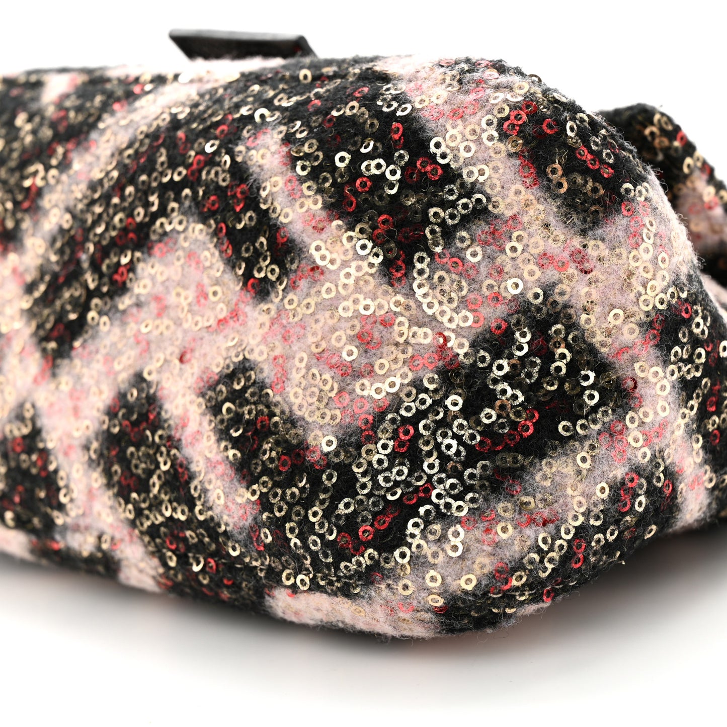 Wool Sequin Macro FF Diagonal Mini Mama Baguette