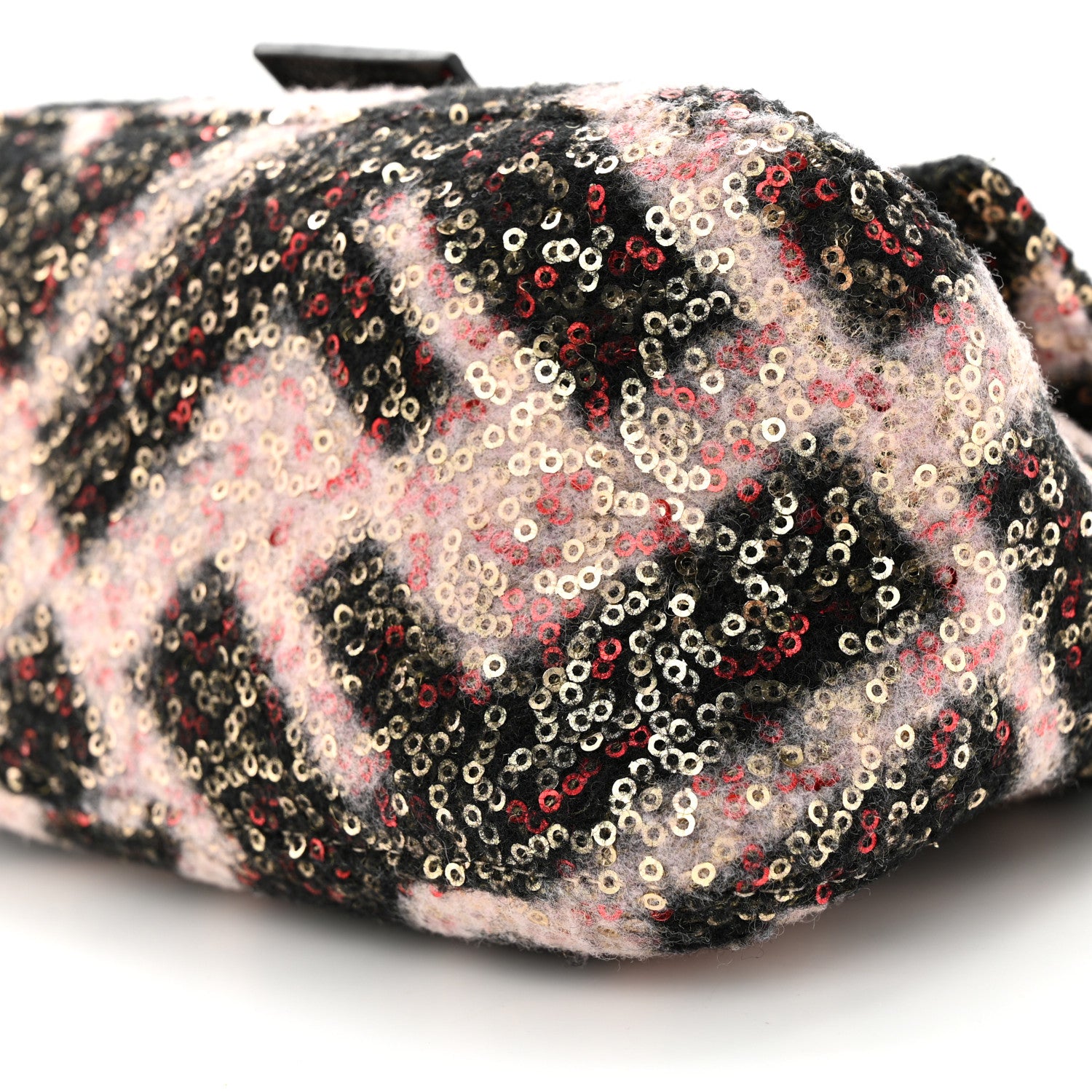 Fendi Wool Sequin Macro FF Diagonal Mini Mama Baguette 10 of 10