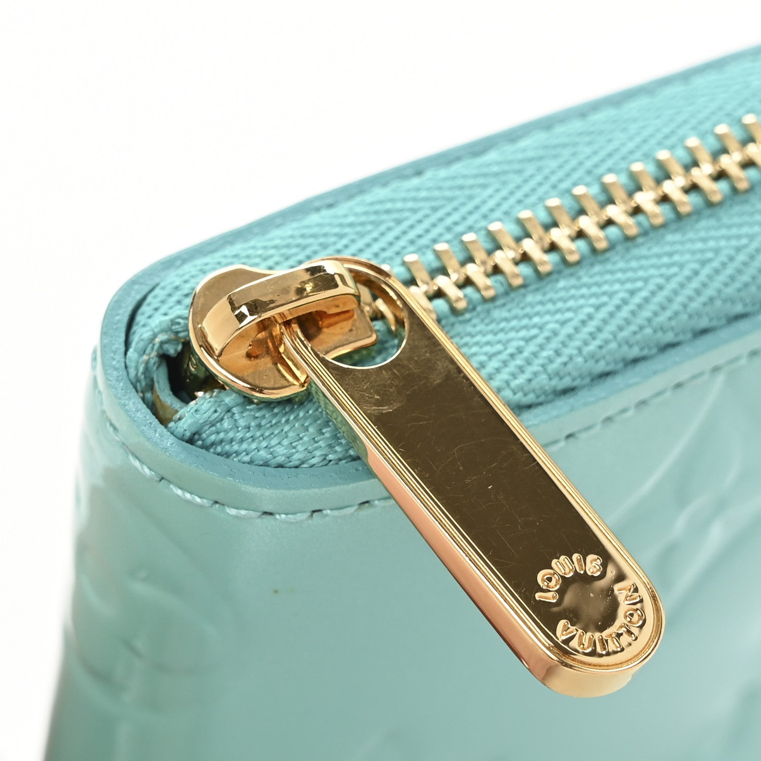 Louis Vuitton Vernis Zippy Coin Purse Blue Lagon 8 of 8
