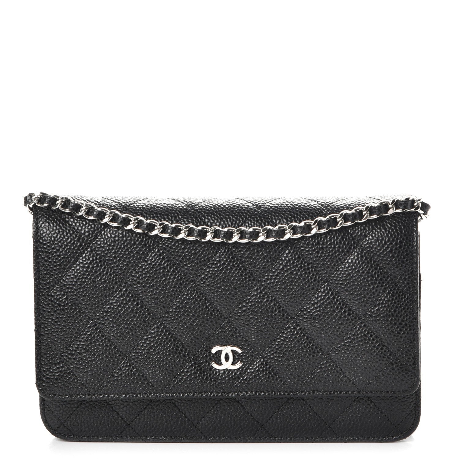 Chanel Caviar Quilted Wallet On Chain WOC Black 1 of 9