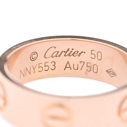 Cartier 18K Pink Gold 5.5mm LOVE Ring 50 5.25 4 of 4