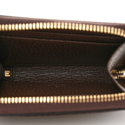 Gucci GG Supreme Monogram Textured Dollar Calfskin Web Ophidia Zip Around Card Case Wallet Beige Ebony New Acero 5 of 6
