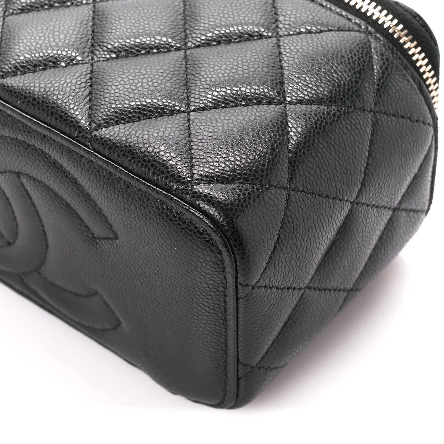 Chanel Caviar Quilted Small Vanity Case With Chain Black 10 of 11