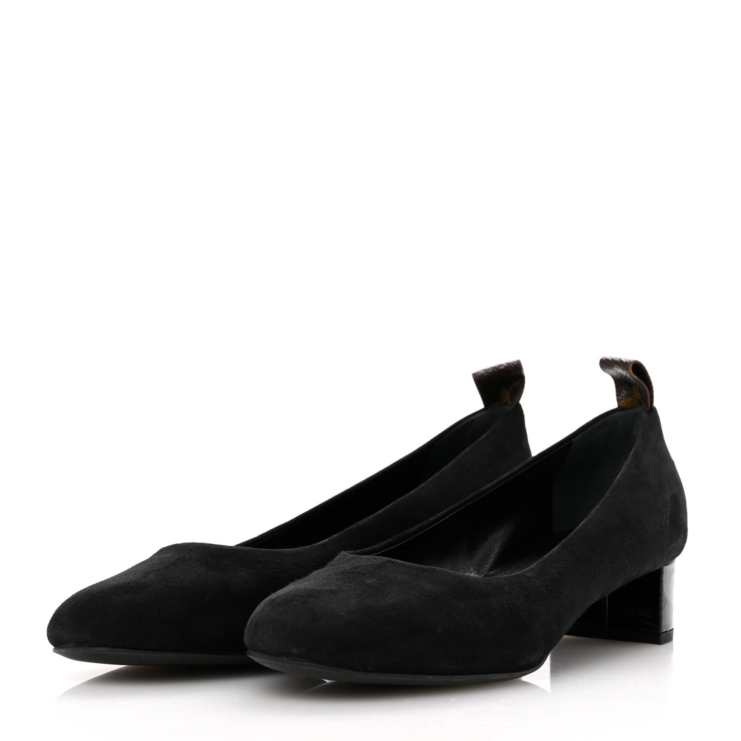Louis Vuitton Suede Uniformes Pump 37 Black 4 of 9