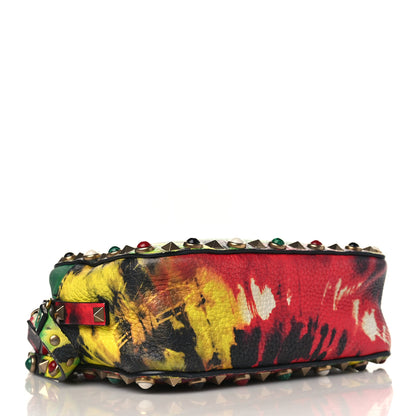 Valentino Garavani Pebbled Calfskin Tie Dye Rockstud Camera Crossbody Bag Multicolor 4 of 8