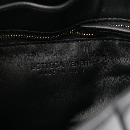 Bottega Veneta Patent Maxi Intrecciato Cassette Crossbody Bag Black 6 of 10