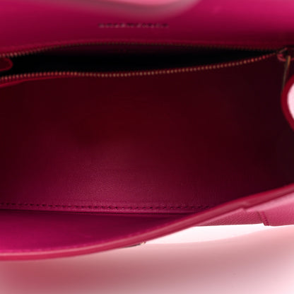 Balenciaga Grained Calfskin Tonal B Small Hourglass Top Handle Bag Acid Fuchsia 5 of 10