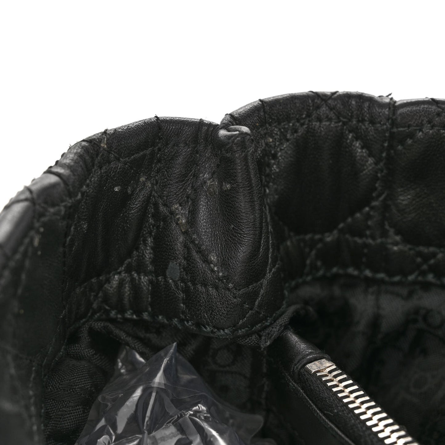 Lambskin Cannage Large Soft Lady Dior Shopping Tote Black