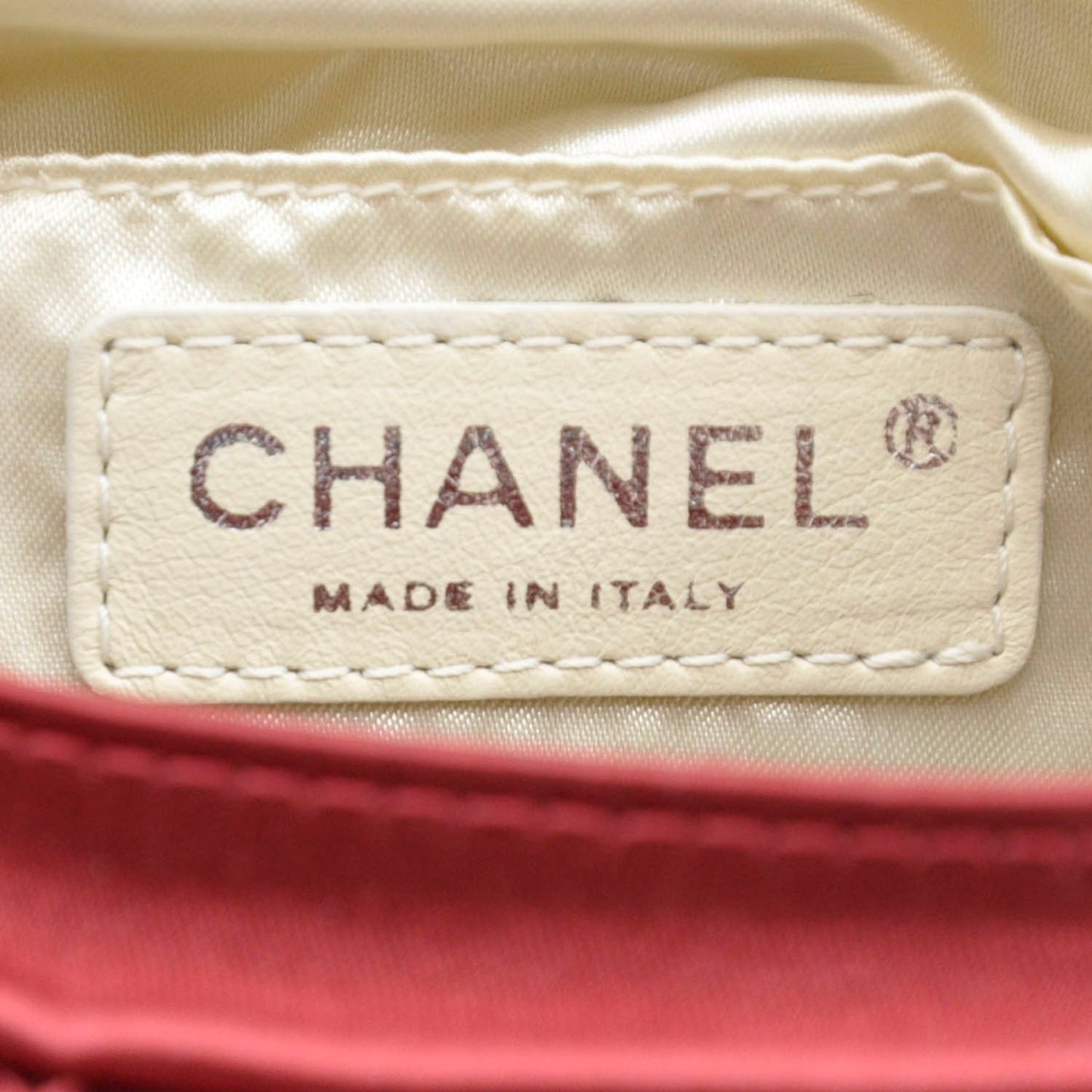 Satin Flap Clutch Red