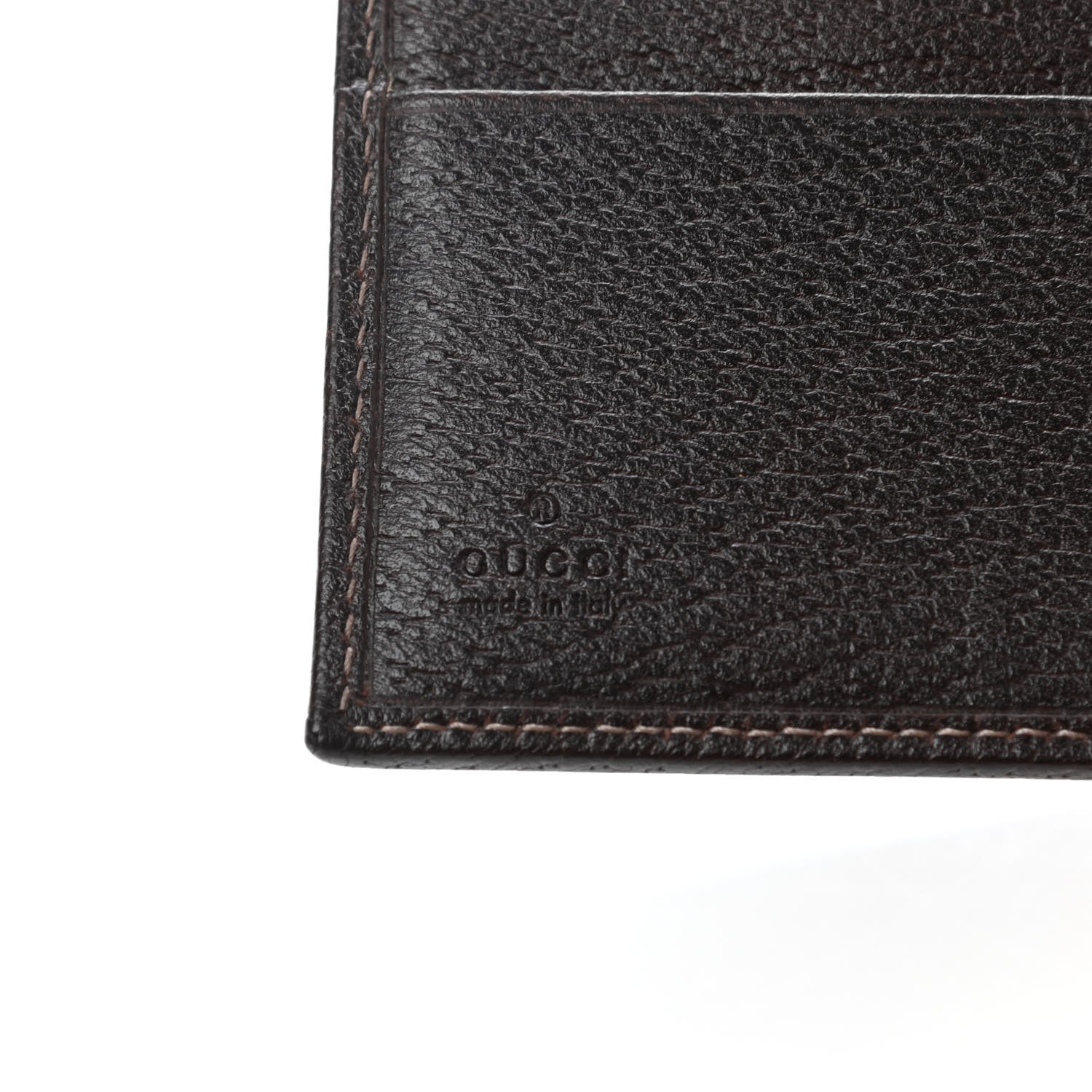Gucci Monogram Abbey Compact Wallet Dark Brown 6 of 8