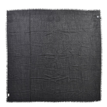 Gucci Wool Silk GG Monogram Ghili Shawl Black 2 of 7