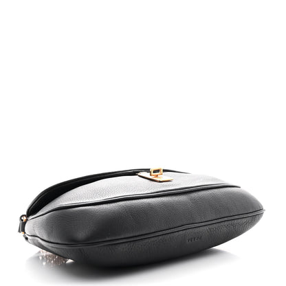 Prada Calfskin Chain Strap Shoulder Bag Black 4 of 12