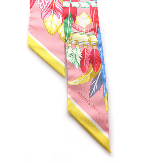 Silk La Danse Pacifique Twilly Vieux Rose Bleu Vert