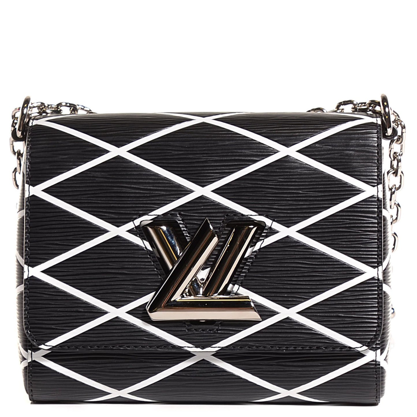 Epi Malletage Twist Shoulder Bag MM Black