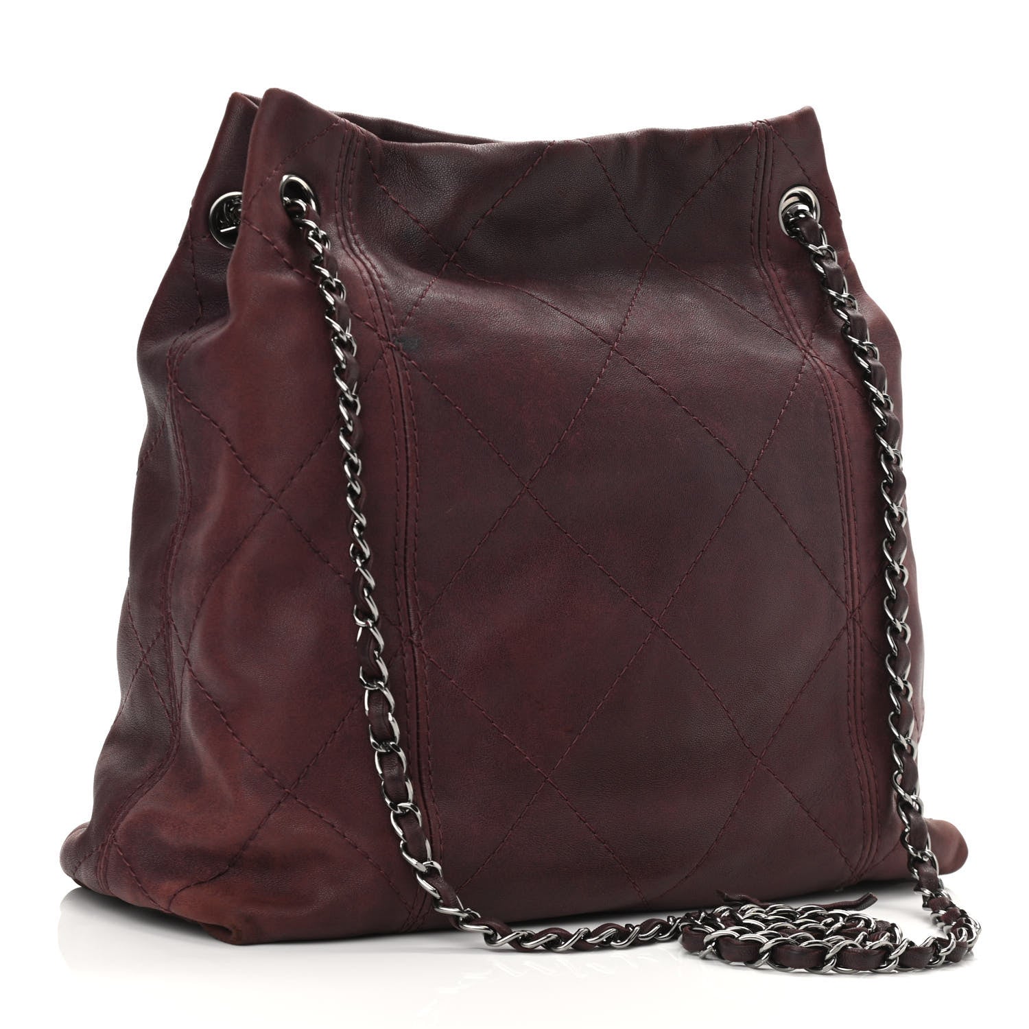 Chanel Lambskin Soft Touch Shoulder Bag Prune 3 of 13