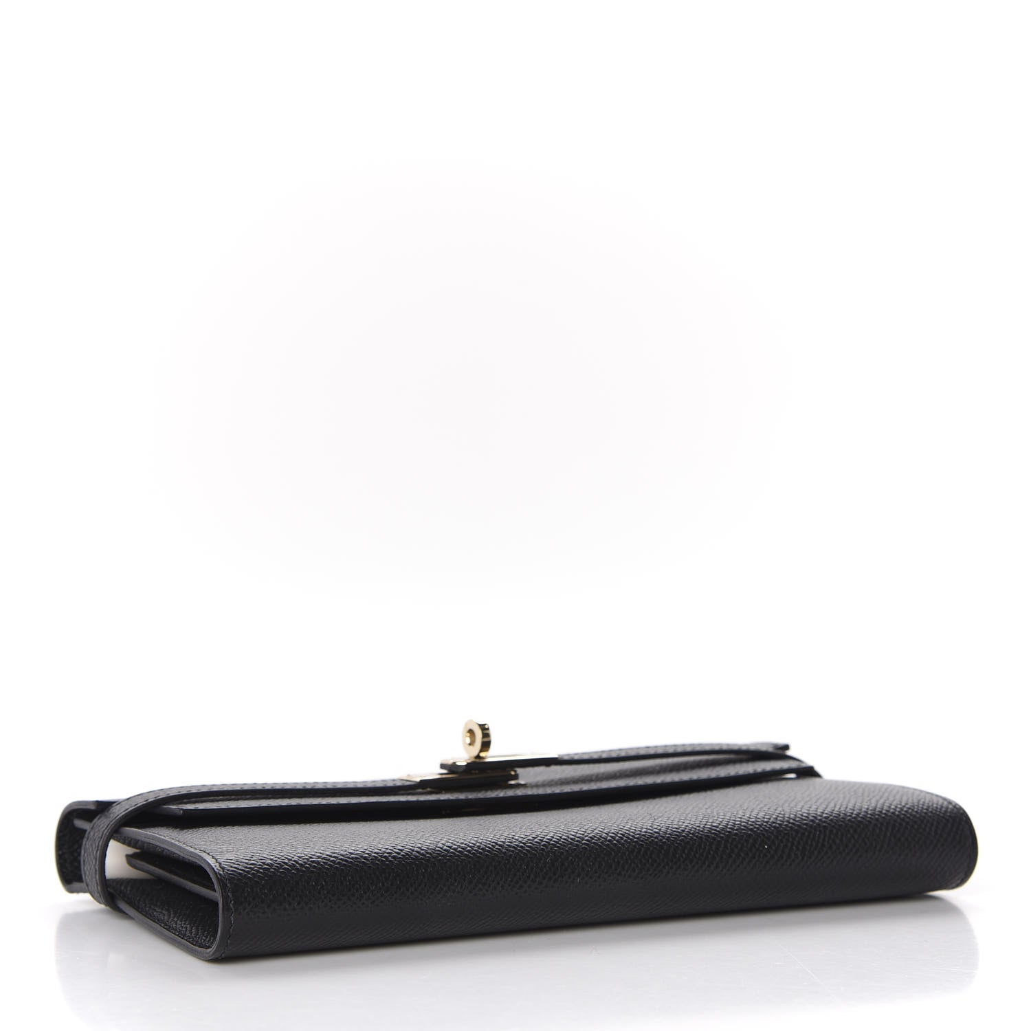 Hermes Epsom Kelly Longue Wallet Black 4 of 7