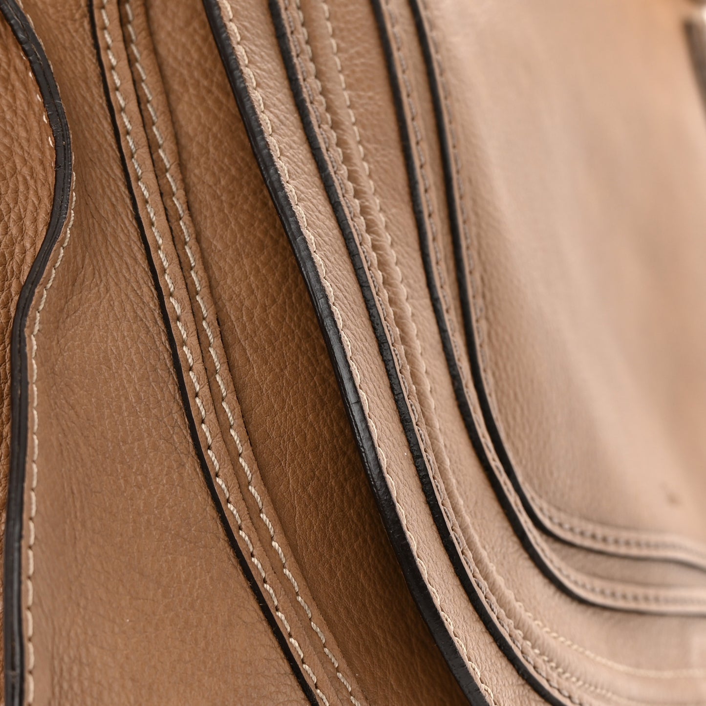 Calfskin Large Marcie Satchel Nut