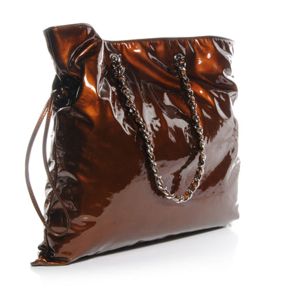 Chanel Patent Bonbons Shopper Tote Bronze 3 of 7