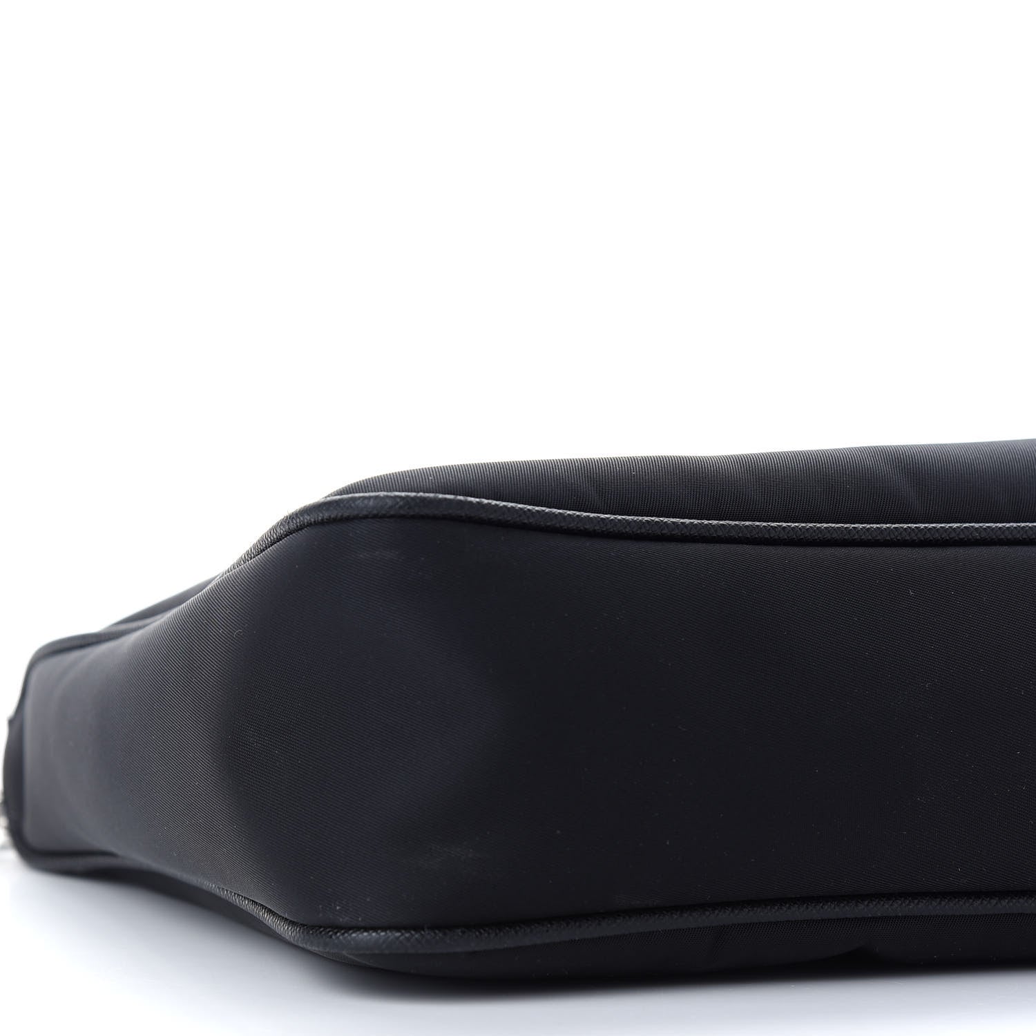 Prada Re-Nylon Saffiano Pocket Zippered Shoulder Bag Black 7 of 11