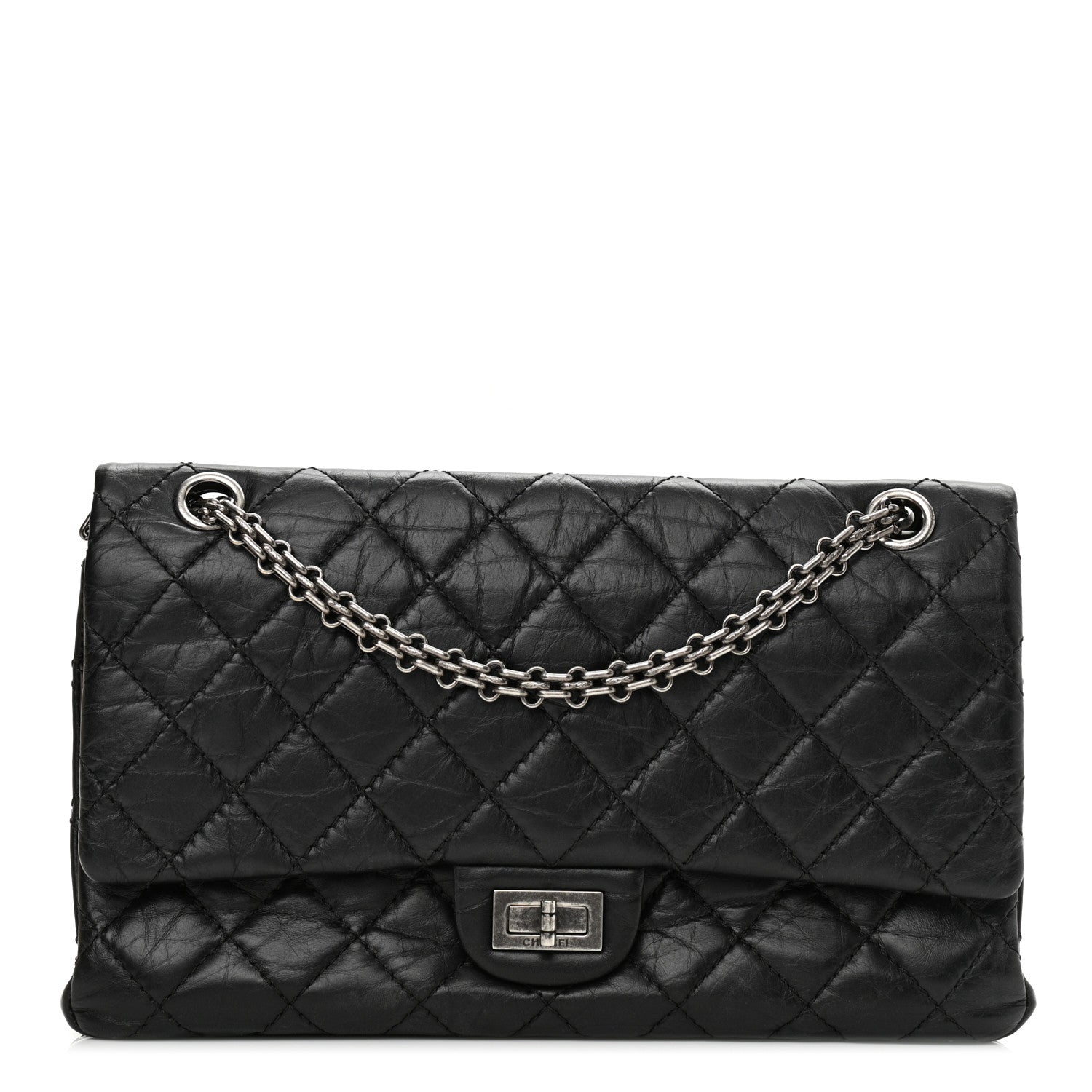 Chanel Aged Calfskin Quilted 2.55 Reissue 226 Flap Black 1 of 8
