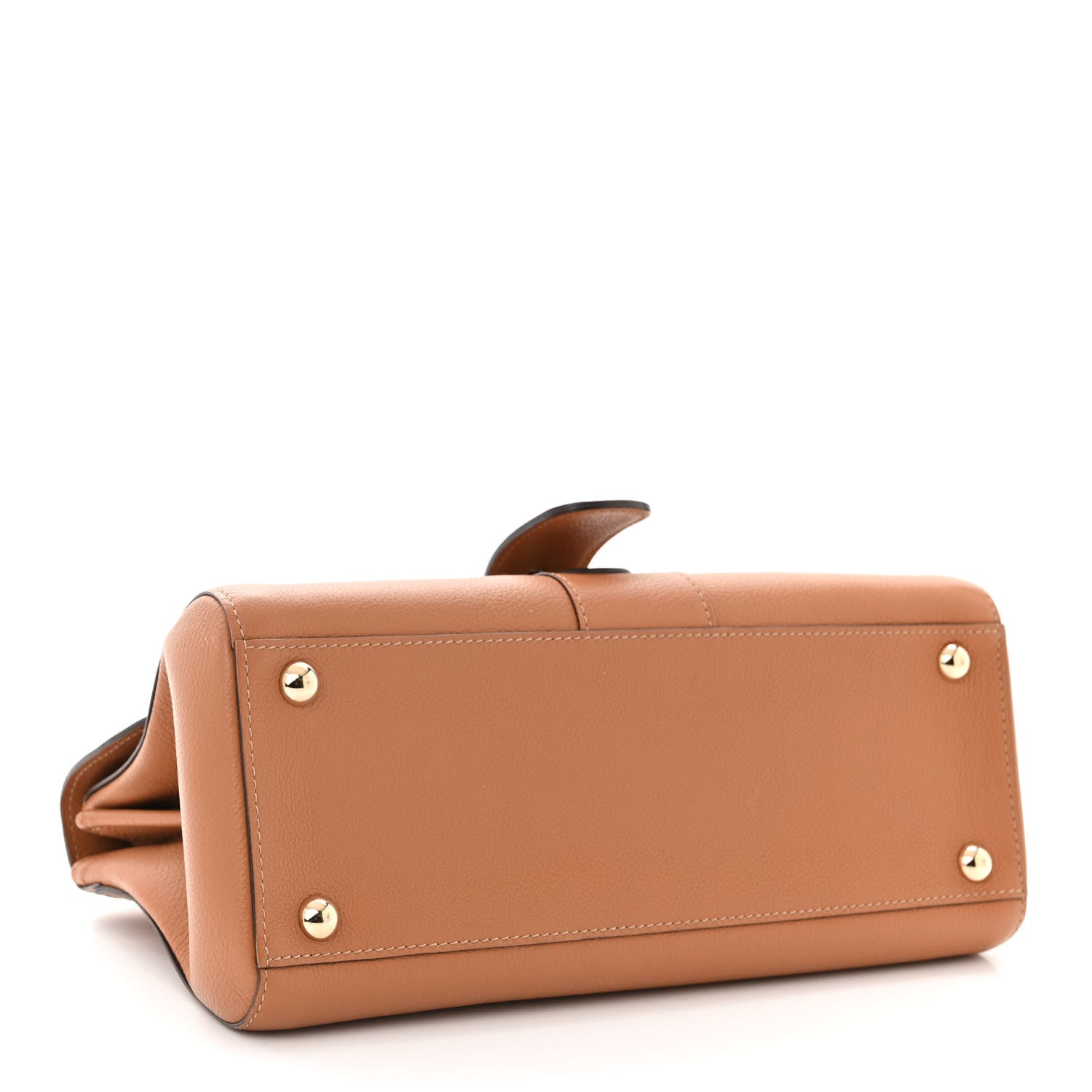 Delvaux Calfskin Mini Brillant East West Satchel Natural 5 of 12