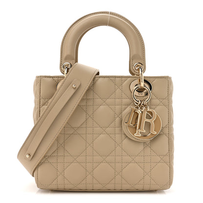Christian Dior Lambskin Cannage Small My ABCDior Lady Dior Corda 1 of 13