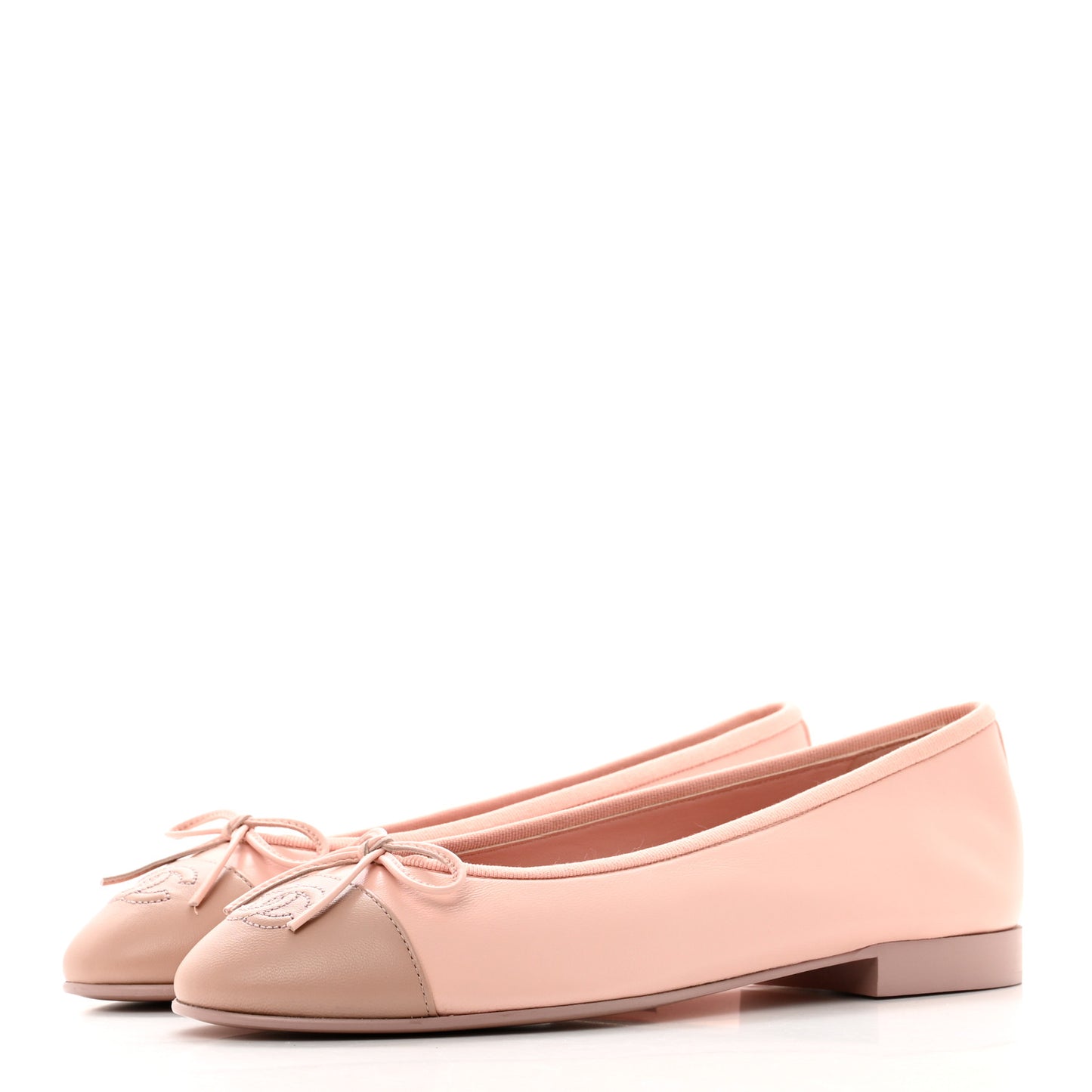 Lambskin Cap Toe CC Ballerina Flats 37.5