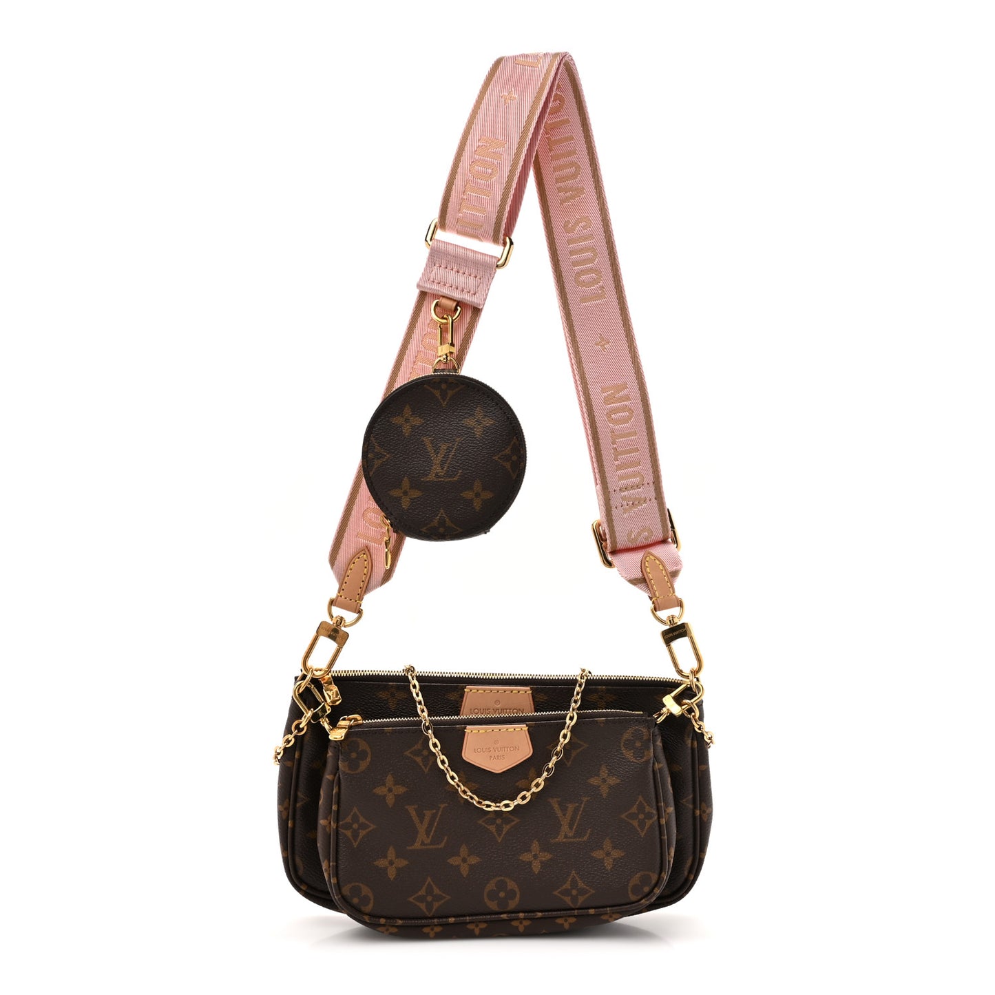 Monogram Multi Pochette Accessories Rose Clair