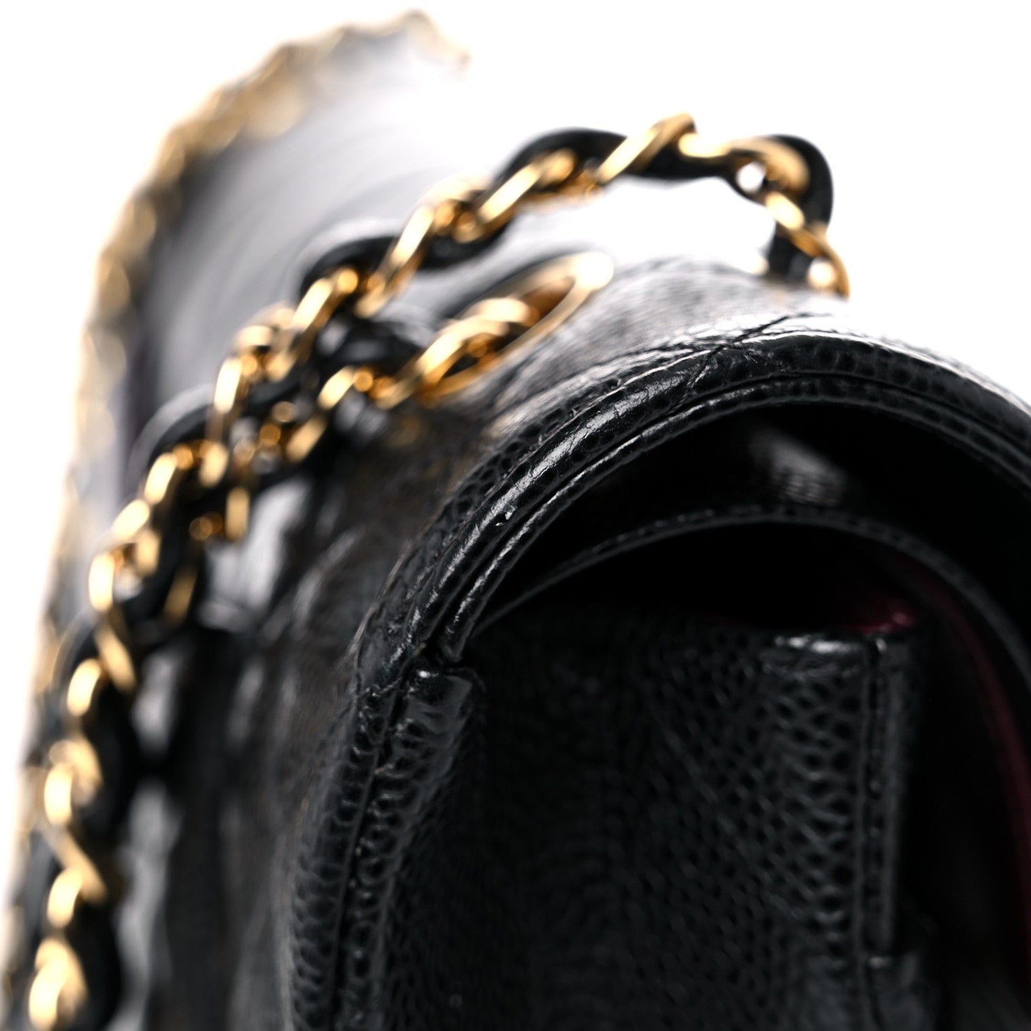 Chanel Caviar Quilted Medium Double Flap Black 14 of 18