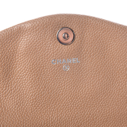 Chanel Caviar Half Moon Wallet On Chain WOC Dark Beige 6 of 10