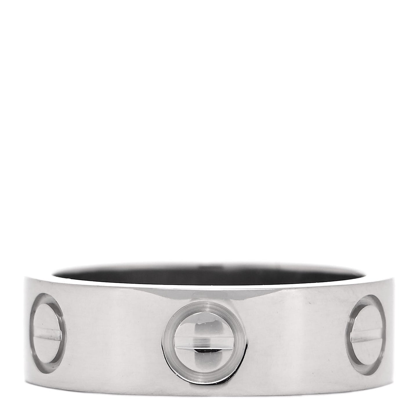 18K White Gold 5.5mm LOVE Ring 49 4.75