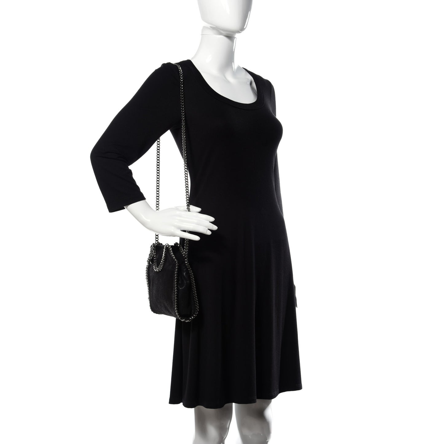 Shaggy Deer Tiny Falabella Tote Black