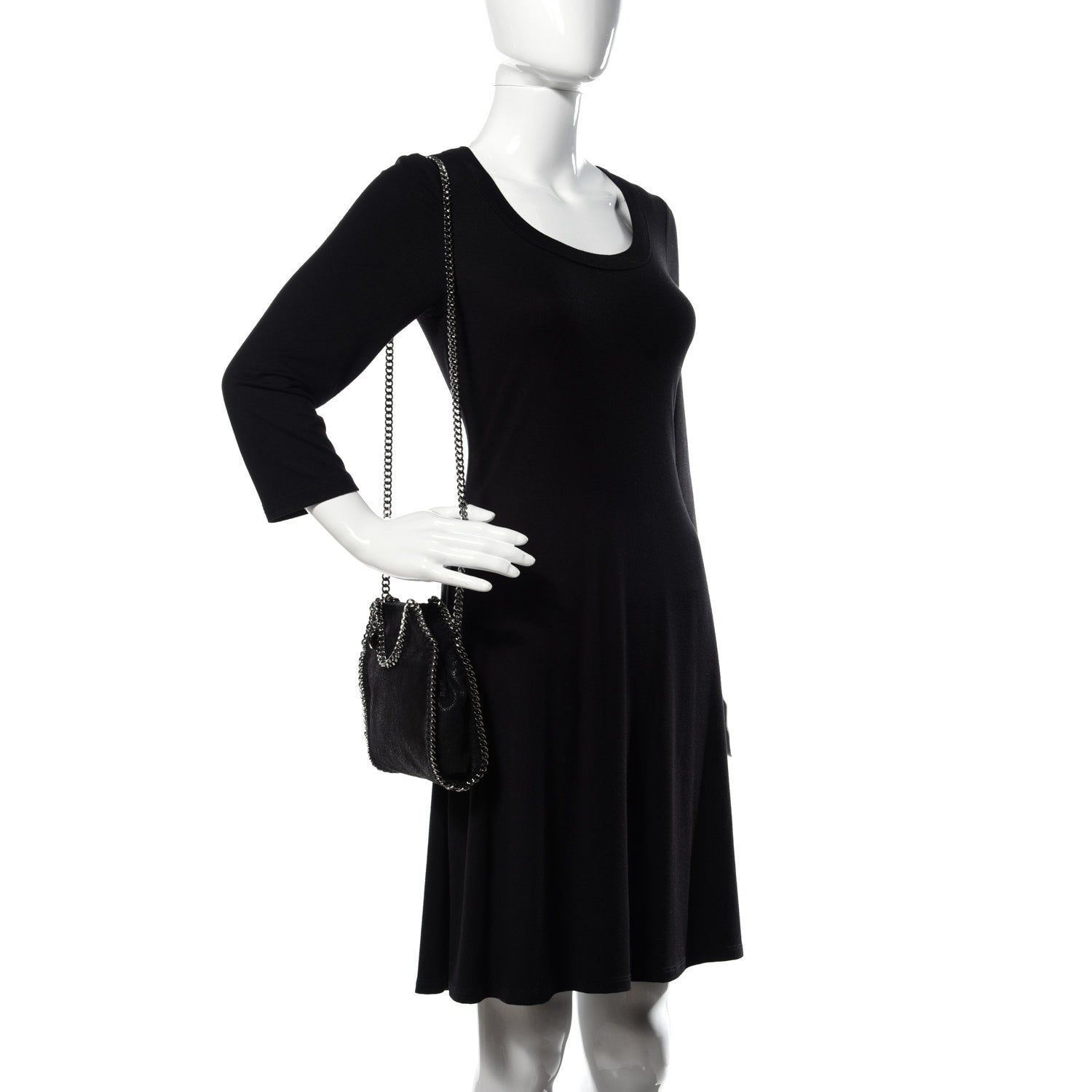 Stella McCartney Shaggy Deer Tiny Falabella Tote Black 2 of 12