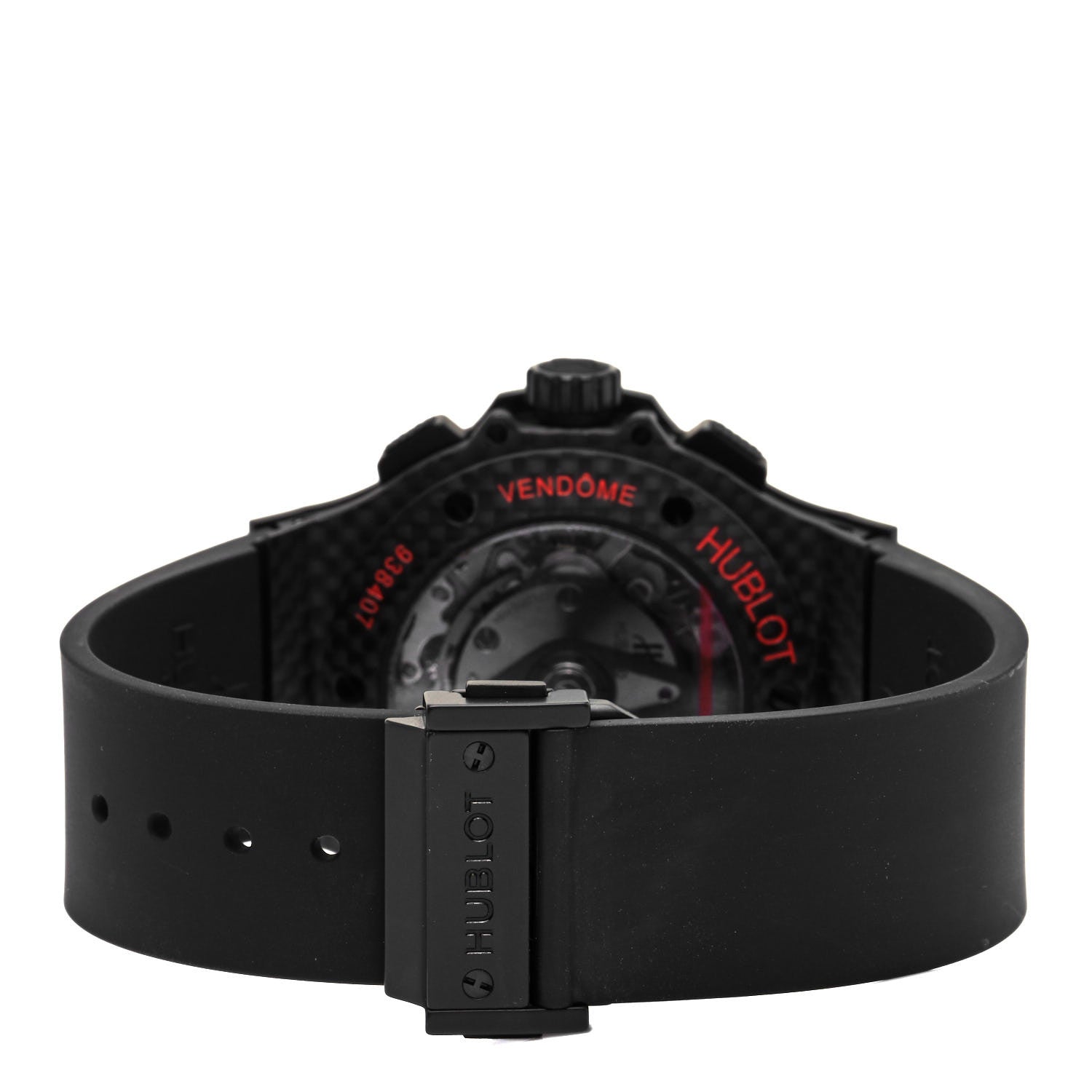 Hublot Carbon Rubber 44mm Big Bang Red Magic Automatic Watch Red 301.QX.1734.RX 4 of 6