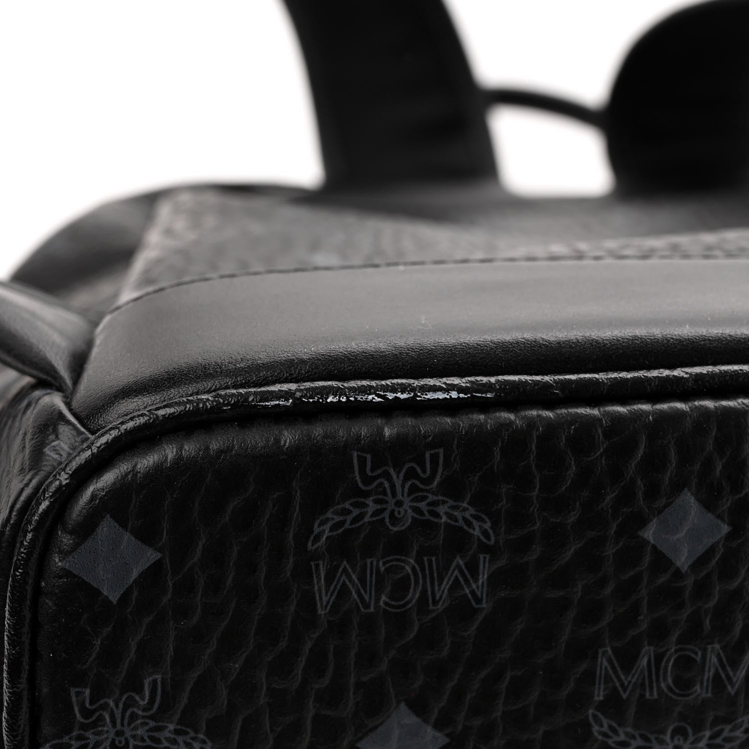 MCM Visetos Dual Stark Cyber Flash Backpack Black 10 of 11