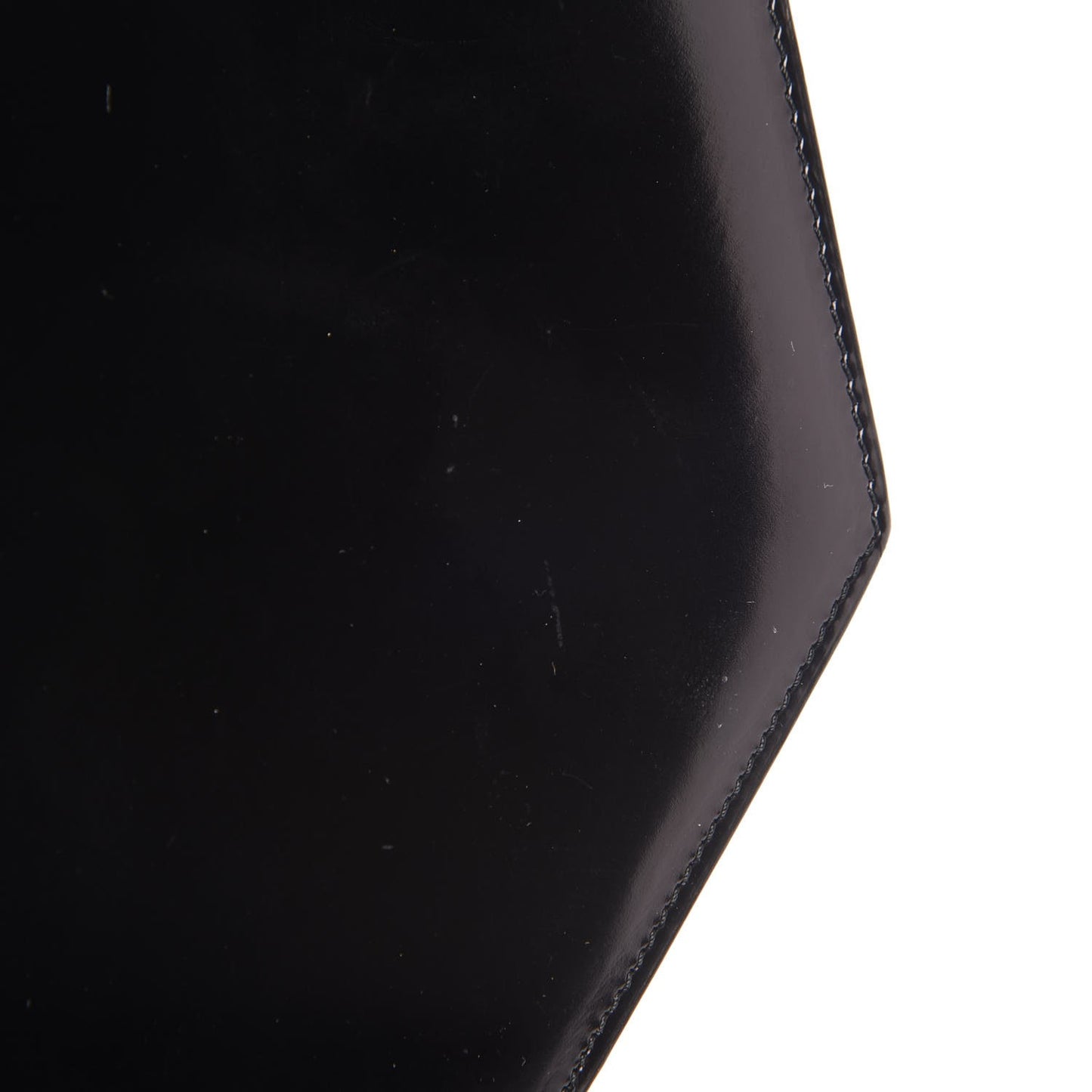 DELVAUX Patent Calfskin Twist Lock Shoulder Bag Black