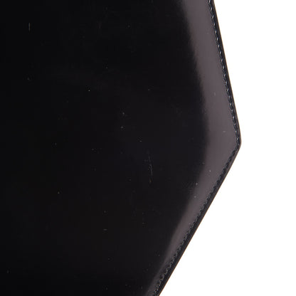 Dolce & Gabbana DELVAUX Patent Calfskin Twist Lock Shoulder Bag Black 11 of 18