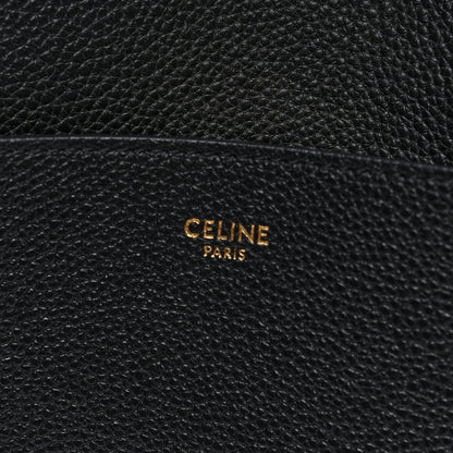 Celine Soft Grained Calfskin Sangle Bucket Bag Black 6 of 9