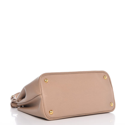 Prada Vitello Daino Flap Shoulder Bag Cammeo 4 of 9